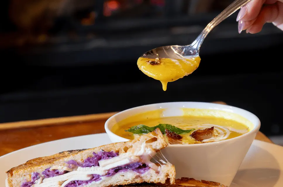 Soup and sandwich